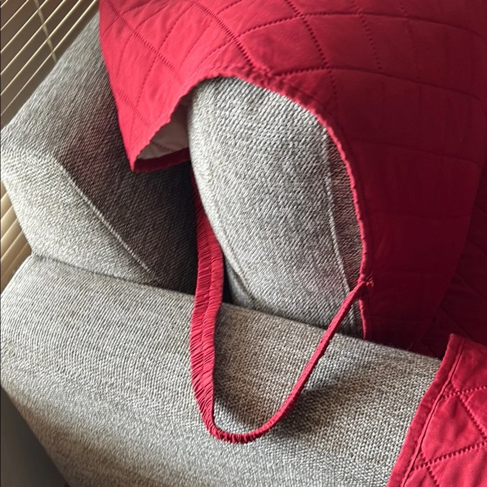 Sofa Cover in Burgundy Red